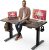 Electric Standing Desk Adjustable – 48 x 24 Inch Sit Stand up Desk with Cable Management – 3 Memory Preset Adjustable Height Desk Computer Home Office Desk