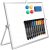 Dry Erase White Board, 16″X12″ Double-Sided Magnetic Whiteboard with 10 Markers, 4 Magnets, 1 Eraser, Small White Board with Stand, White Board Easel for Kids Drawing Memo to Do List Wall School