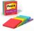 Post-it Super Sticky Notes, 3×3 in, 5 Pads, 2x the Sticking Power, Playful Primaries, Primary Colors (Red, Yellow, Green, Blue, Purple), Recyclable(654-6SSAN)