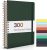 Forvencer Lined Spiral Journal Notebook with 300 Numbered Pages, B5 College Ruled Thick Journals for Writing with 100GSM Paper, Hardcover Notebooks with Contents for Work, School, Women, Men, Dark