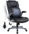 High Back Executive Office Chair- Ergonomic Home Computer Desk Leather Chair with Padded Flip-up Arms, Adjustable Tilt Lock, Swivel Rolling Chair for Adult Working Study-Black