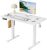 Standing Desk, 40×24 Inch Ergonomic Adjustable Height Electric Sit Stand Up Down Computer Table with Whole-Piece Desktop Board, Computer Workstation for Home Office, White(2 Packages)