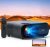 NexiGo PJ40 Projector with WiFi and Bluetooth, Native 1080P, 4K Supported, Projector for Outdoor Movies, 300 Inch, Zoomable, 20W Speakers, Home Theater, Compatible w/TV Stick, iOS, Android (Black)