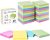 Sticky Notes 3×3 Inches Bulk 28 Pack 2800 Sheets Colored Self-Stick Pads, 100 Sheets/Pad, 4 Bright Colors (Yellow, Green, Pink, Blue) for Office Supplies, School, Home