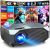 YOWHICK 4K Projector with WiFi and Bluetooth, 12000L Native 1080P Outdoor Portable Movie Projector, Smart Video Projector, 50% Zoom/400″ Display, Compatible with HDMI/USB/PC/TV/PS5/DVD/Android/iOS