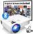 Updated Mini Projector with Bluetooth and Projector Screen, Full HD 1080P Portable Video Projector, Home Theater Movie Projector Compatible with HDMI,USB,AV,Laptop,Smartphone