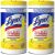 Lysol Disinfectant Wipes Multi-Surface Antibacterial Cleaning Wipes For Disinfecting and Cleaning Lemon and Lime Blossom 80 Count (Pack of 2)