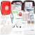 Travel-First Aid-Kit Car-Home 300PCS Survival-Kit Outdoor-Adventure – Small Portable Red Emergency Essential Sets Office Hiking Camping Business Public Must Have First Aid Gear Equipment 1st Aid