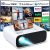 Projector, Native 1080P Projector with WiFi and Bluetooth, Portable Outdoor Projector for 200″ Screen, Home Theater Movie Mini Projector Compatible with iOS/Android/Laptop/HDMI/PC/TV Stick/USB