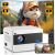 Projector with WiFi and Bluetooth, 16000 Lumen Indoor Outdoor Portable Projector, Native 1080P Video Movie Projector Compatible with iOS & Android Phone HD/USB/TV Stick/PS5/Laptop